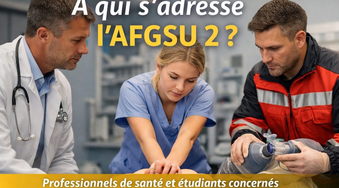 A qui s'adresse l'AFGSU 2 : formation gestes et soins d'urgence pour professionnels de santé
