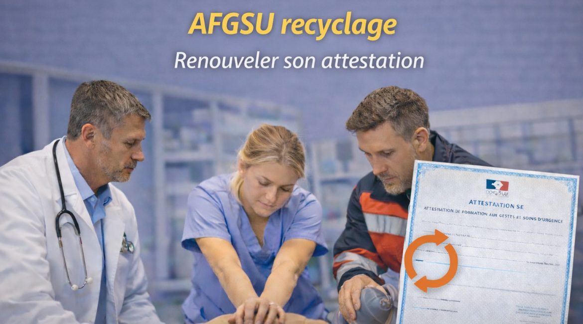 AFGSU recyclage renouvellement attestation gestes et soins d’urgence