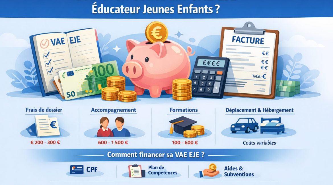 Combien coûte une VAE EJE Educateur Jeunes Enfants ? 1 Combien coute une VAE EJE éducateur de jeunes enfants prix financement accompagnement VAE