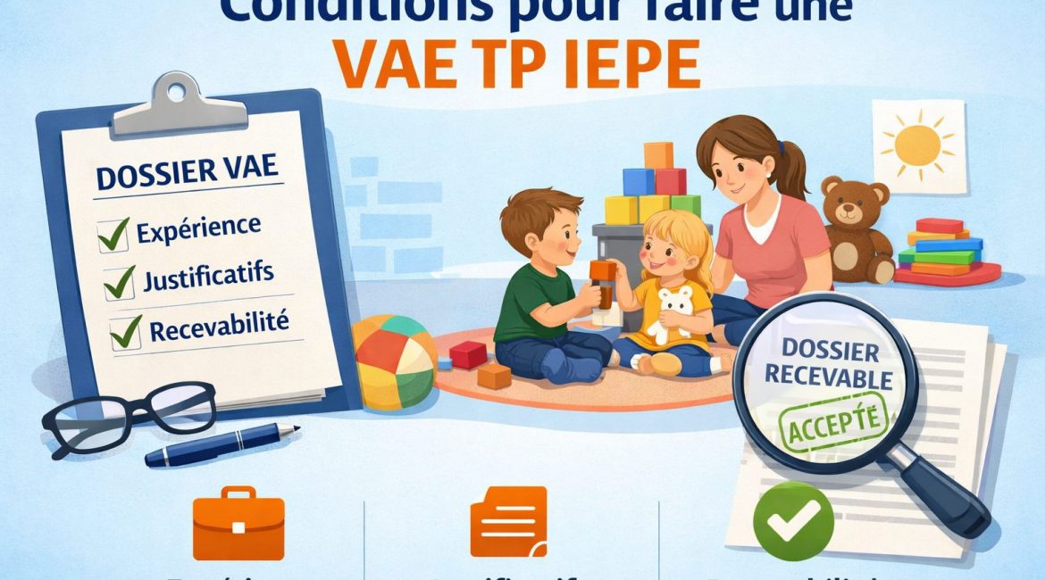 Conditions pour faire une VAE TP IEPE : expérience, justificatifs et recevabilité du dossier