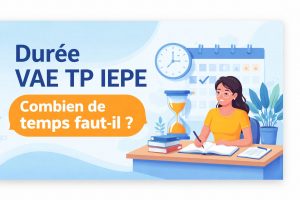 Durée VAE TP IEPE combien de temps faut-il validation des acquis petite enfance préparation dossier et jury