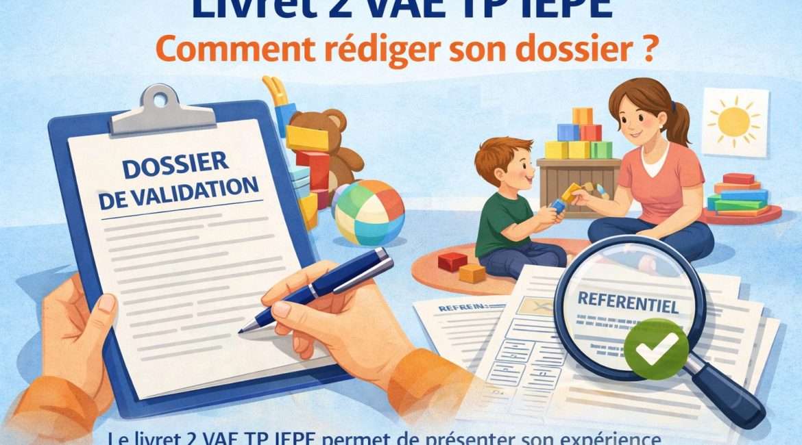 Livret 2 VAE TP IEPE : rédaction du dossier de validation pour le titre professionnel intervenant éducatif petite enfance