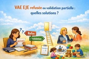 VAE EJE refusée ou validation partielle quelles solutions après un refus de VAE éducateur jeunes enfants