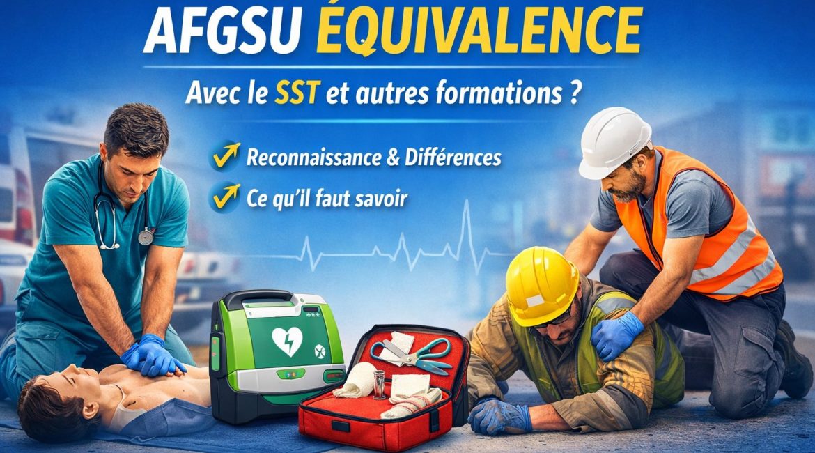afgsu équivalence avec le sst et autres formations de premiers secours