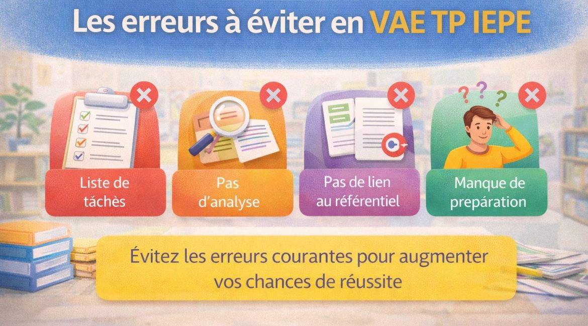 les erreurs à éviter en vae tp iepe