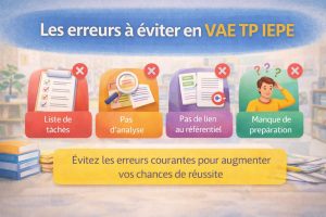 les erreurs à éviter en vae tp iepe