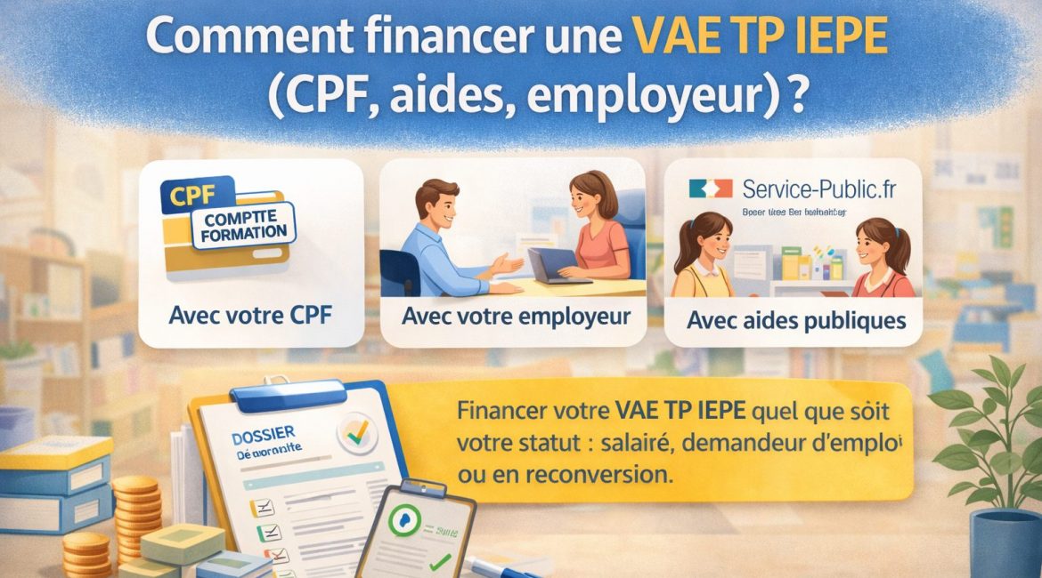 comment financer une vae tp iepe cpf aides employeur
