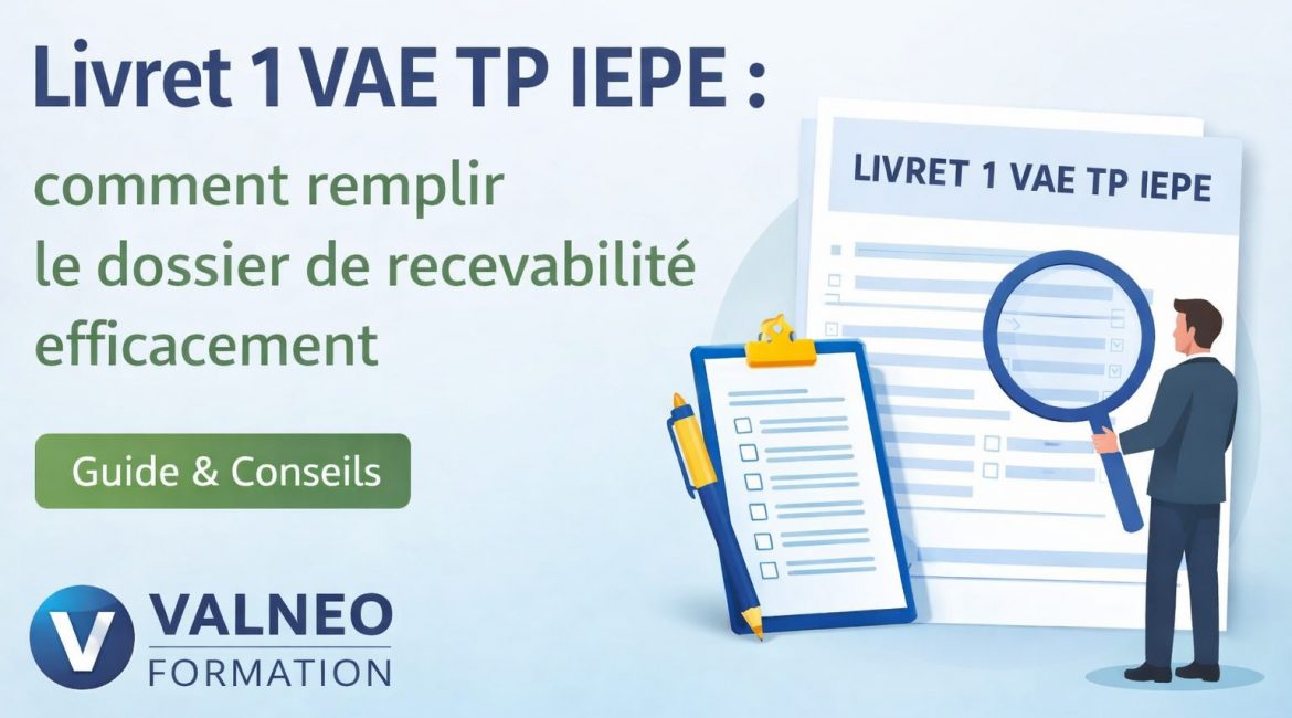 livret 1 VAE TP IEPE comment remplir le dossier de recevabilité efficacement