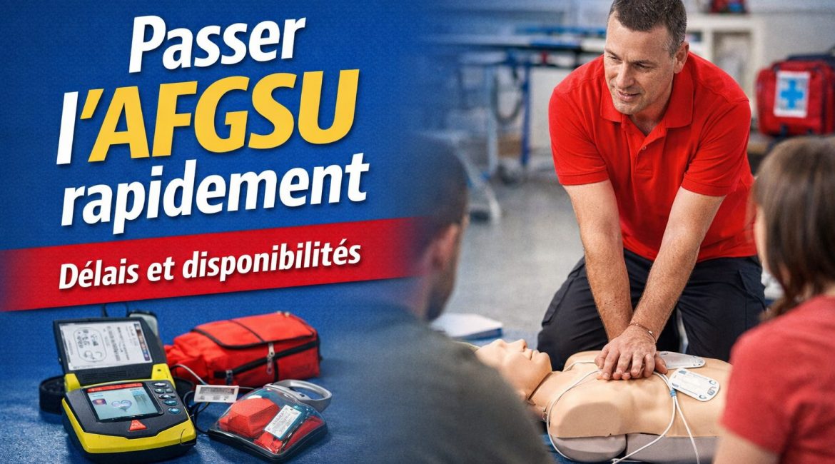 Passer AFGSU rapidement délais et disponibilités formation gestes et soins d’urgence