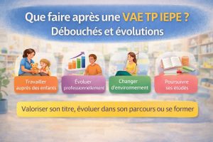 que faire après une vae tp iepe débouchés et évolutions