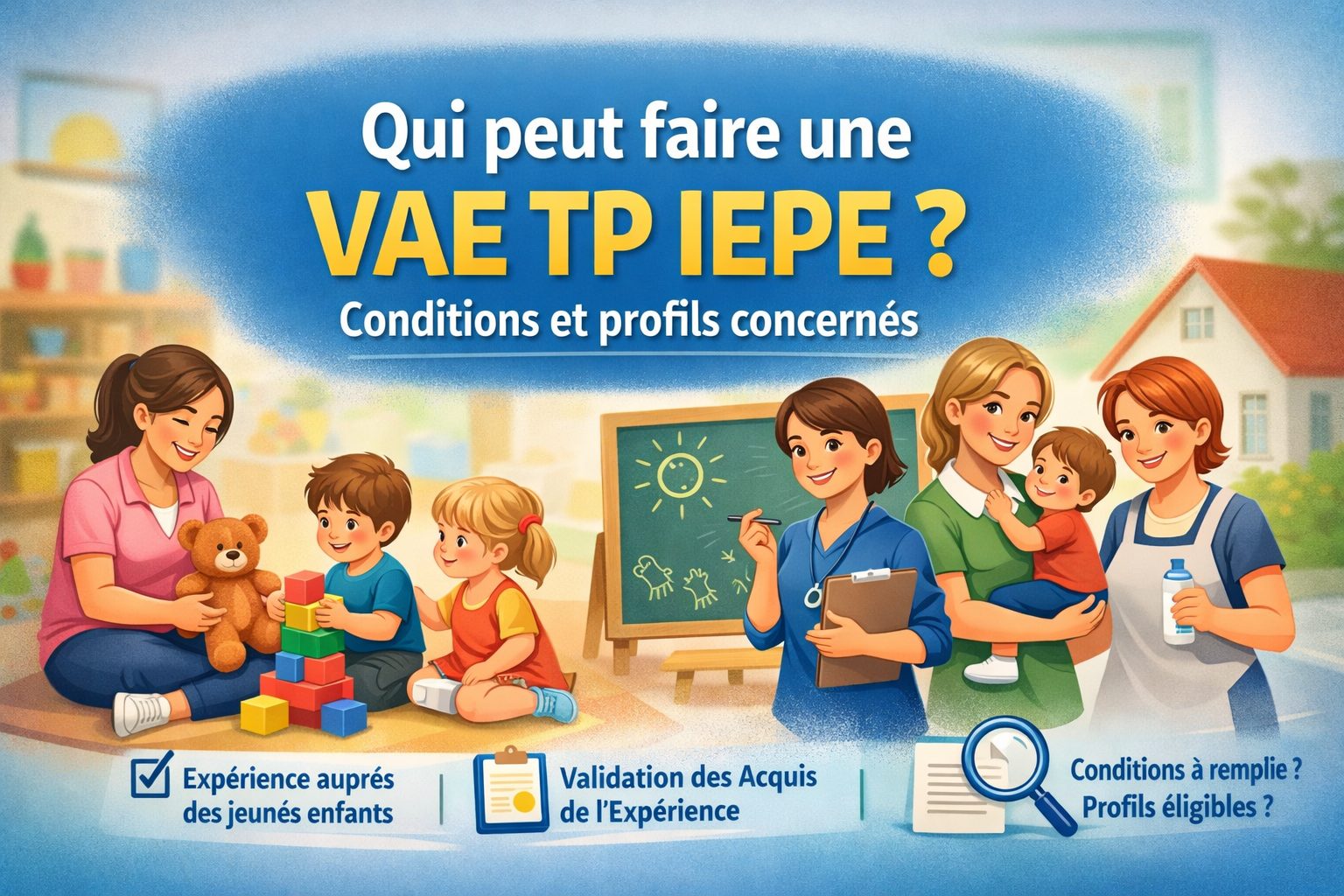 Qui peut faire une VAE TP IEPE ? Conditions et profils concernés