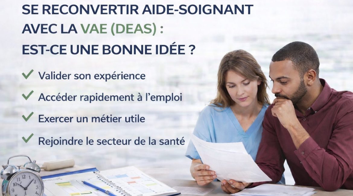 se reconvertir aide-soignant avec la VAE