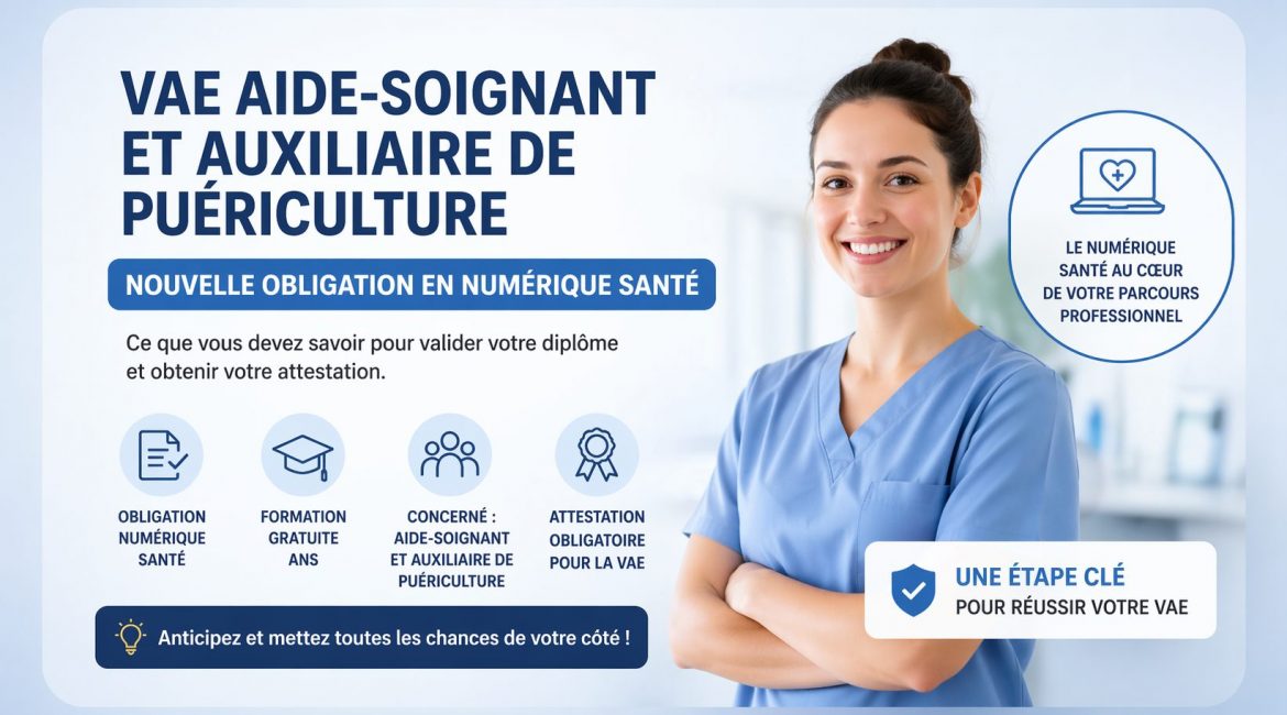 VAE aide-soignant auxiliaire de puériculture numérique santé obligation formation ANS