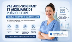 VAE aide-soignant auxiliaire de puériculture numérique santé obligation formation ANS
